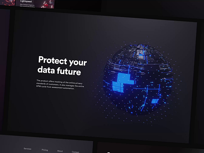 Van Starguard microsite adobexd animation blue czech dark darkui data future futuristic prague protection stars starwars ui universe web webdesign