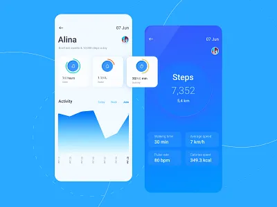 Step tracker date steps ux