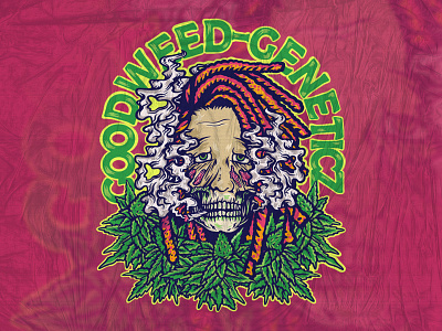 goodweed geneticz merch design illustration apparel design design graphicdesign illustration merchandise merchandise design