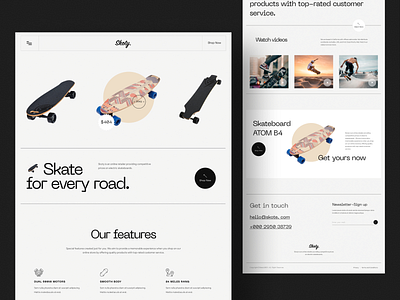 Elegant Ecommerce web classic ecommerce eleagnt website elegant skate skateboard skateboard shop ui urban web design website design