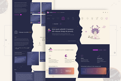 Redesign portal fortune-telling and horoscopes branding design desktop graphic design illustration mobile typography ui ux vector www