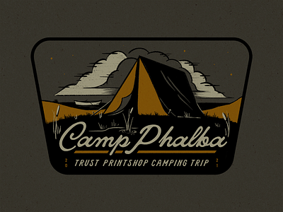 Camp Phalba apparel design camp camping fort worth illustration phalba tent texas texture trip trust printshop tshirt tshirt design typography