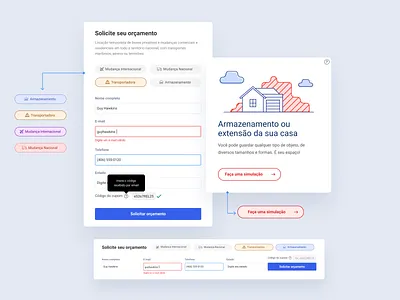 Horizontal & Vertical Forms blue button checkbox clean form forms input label signup ui user interface ux web