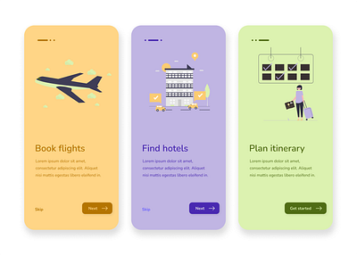 Travel app app app design design onboarding onboarding screens product design travel travel app ui ux