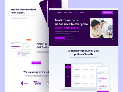 Credo Medical website agency branding design doctor helthcare home page landing page medical medical website minimal ui ux web web design website