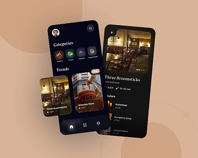 Uber Potter branding concept interface typography ux