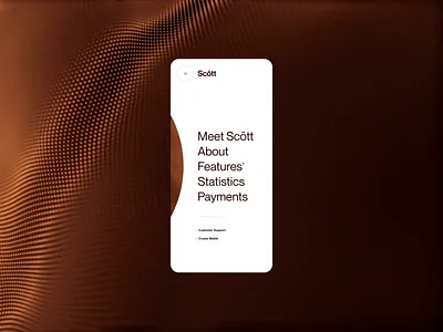 Layout (015) - Scōtt, mobile menu blockchain business menu