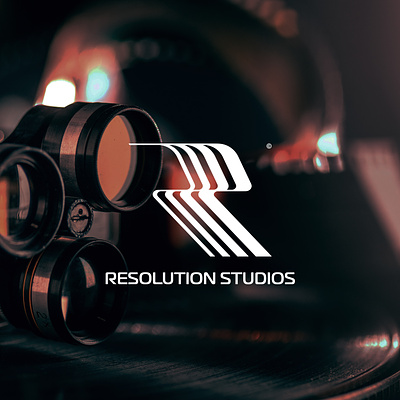 Resolution Studios 80s branding corporation design film graphic design minimalist modern retro startup studio