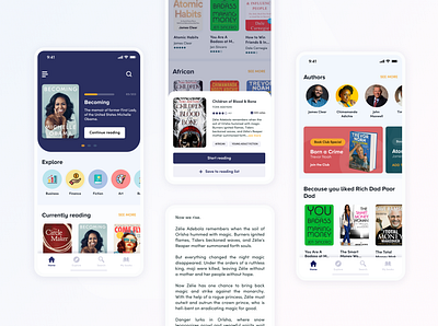 E-book Mobile App book app ebook reader mobile app mobile ui ui