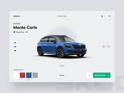 Car Configuration | Škoda 3d appdesign car configuration customise productdesign uidesign uxdesign vr webdesign