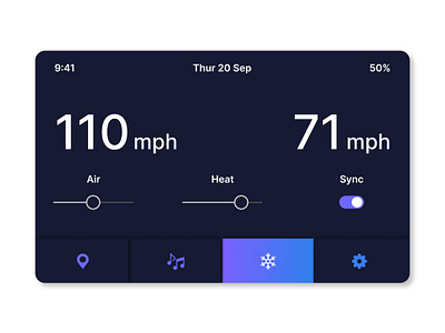 Car Interface app car car interface minimal