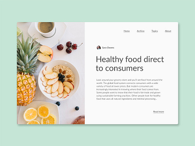 Blog Post blog healthy healthyblog minimal ui web