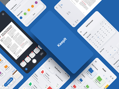 Document Management App Design android app ui calendar cloud document excel file manager files folder folder design ios management ms office pdf pixbrand ppt share ui ui design word