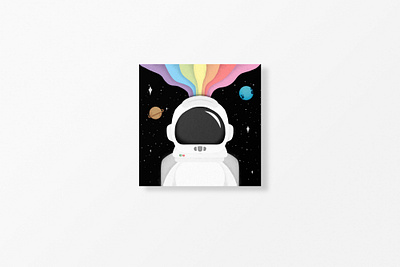 Ilustración / Astronauta en el Espacio branding design graphic design icon illustration logo vector