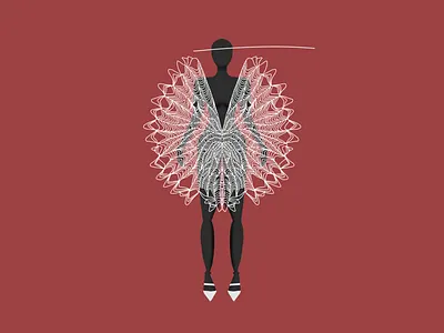 The Syntopia Dress design illustration