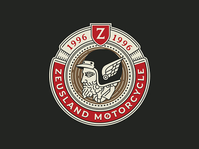 Zeusland Badge Design branding design flat illustration flatdesign graphic design graphicdesign illustrations logo ui