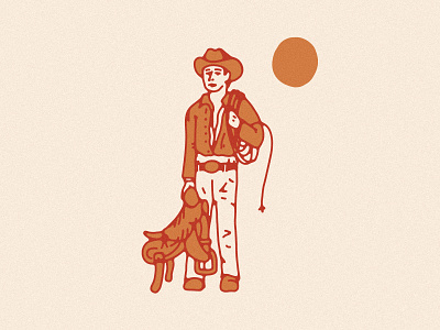 Cowpoke cowboy cowpoke desert illustration saddle tgif weekend