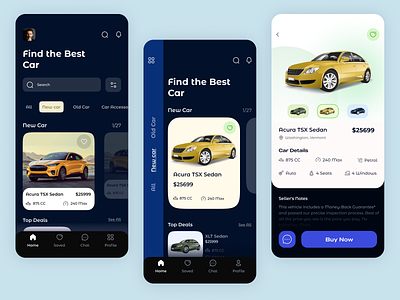 Buy and Sell Car Mobile App apps design buy a car car rental clean design ios apps minimal design ui design ux design
