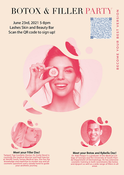 Botox Poster botox branding design poster skin