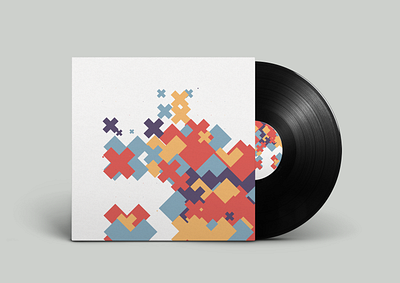RNDM 013 artwork cover design creative coding design electronic music generative art graphic design illustration javascript vinyl