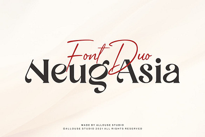 Neug Asia - Two Styles displayfont font typeface typography