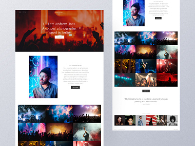 Blue - Photography Template by Pixpa branding clean design design minimal photography pixpa template ui ux web template website