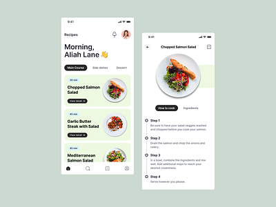 Easy Cook - Overview animation clean cook cook app cooking design food food app food recipes home cooking illustration interaction interactive minimalist mobile recipe recipes ui ux