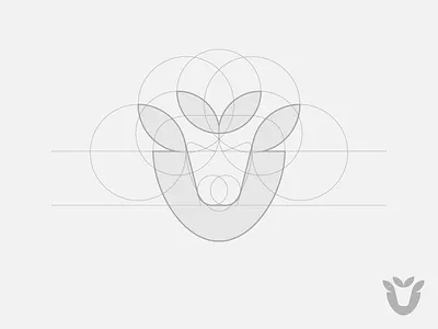 Green Farm Dairy branding cattle cottage industry cow cup grids leaves logo design love milk natural