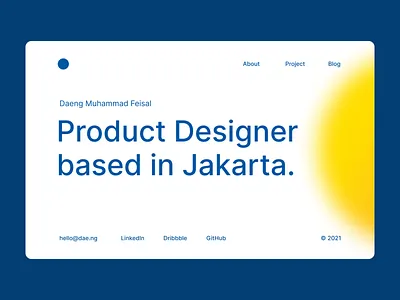 Minimalist Hero Section - web