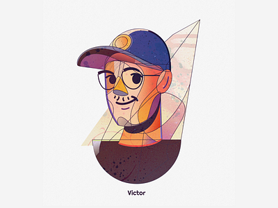 Victor clean illustration people simple victor