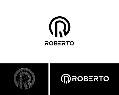 ROBERTO logo design branding design designer fibonacci free golden golden ratio illustration logo logo design logo design branding logo designer logo mark modern monotype