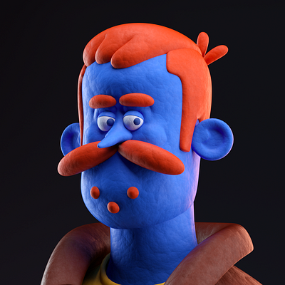 Señor 3d c4d character illustration man octane persona render