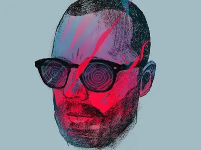 Kissed by the Sun autoportrait boiling brushes character face face portrait flat people selfportrait summer