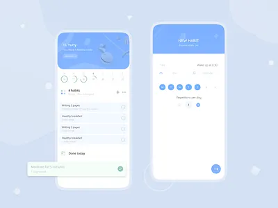 Habit tracker app ui clean design clean ui habit tracker habits routine to do todolist