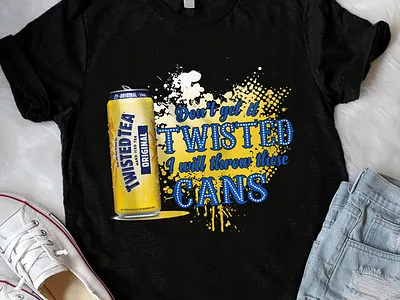Twisted Tea don't get it twisted I will throw these cans 4th july costume custom t shirts graphic design sagorgfx vector