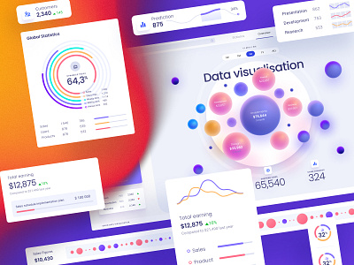 Orion UI kit - Charts templates & infographics in Figma animation chart charts components dashboard data dataviz design design system desktop dev develop illustration infographic library logo statistic template ui ux