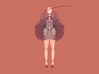 The Entangled Life Dress design illustration