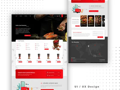 Ui design for Golha Company branding design flat graphic design illustration ui ux web website