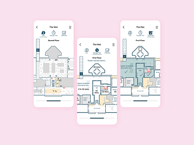 Musea - Museum Mobile App - Map Page app design branding geometry illustration interaction design interface map minimalism museum product design typogaphy ui ui design uiux ux vector illustration visual design