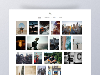 Jot - Photography Template by Pixpa branding design logo photography pixpa template ui ux web design website