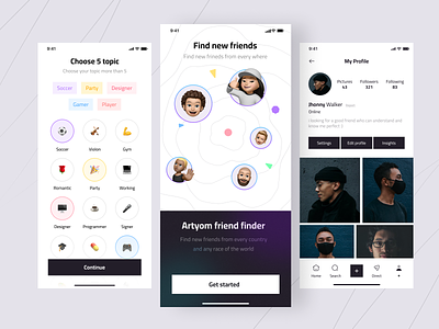 Social App platform 🔥 app concept date date app design find finder friend finder friends instagram popular social social app ui uiux ux uxui