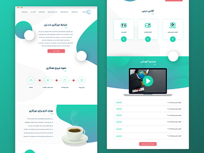 طراحی تم لایت لندینگ نتران (light theme landing of netran) branding design homepage index landing light lighttheme netran theme ui ux web website