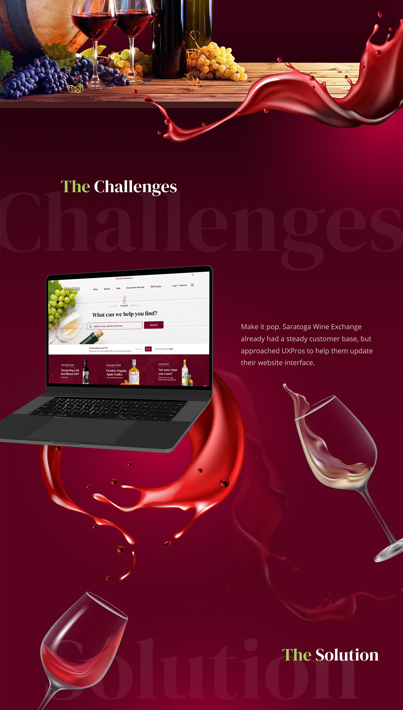 Saratoga Wine Exchange by UX Pros on Dribbble