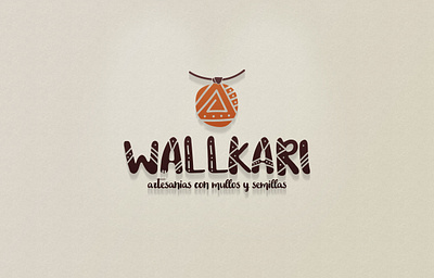 Wallkari - Artesanías branding logo logotipo shot vector