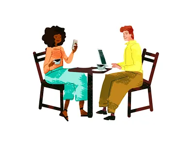 Cafe Illustration illustration