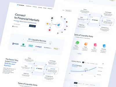 Financial Markets Connector app clean connector forex infographic light markets minimal minimalistic payment price prices stock trade trading ui ux website white