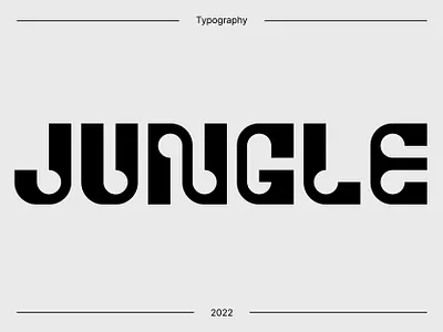 Jungle Typography abstract logo ana abashidze clean logo contemporary type design experimental type font design graphic design icon jungle lettering lettermark logo logo design logomark logotype monogram type typemark typography