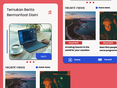 HotNews app design flutter mobile news news app news portal ui