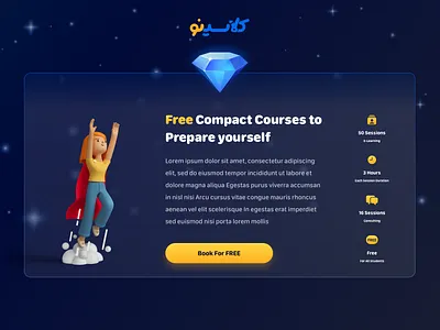 Classino First Class Landing Page classino component dark darktheme darkui design illustration landing landingpage ui uidesign uiux ux
