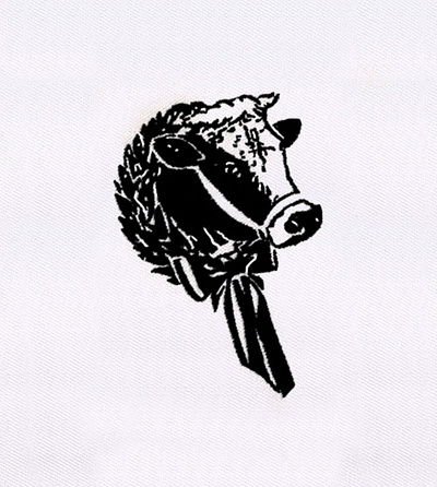 COW HEAD EMBROIDERY DESIGN